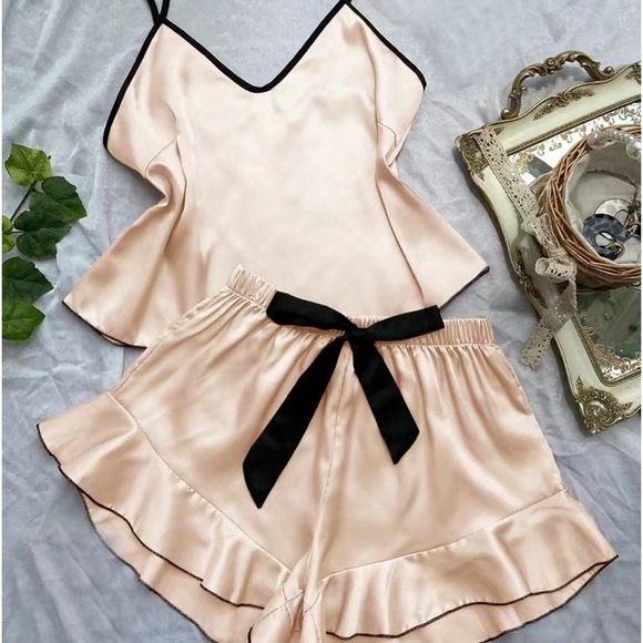 Sexy Satin Pajamas - Picture 1 of 11